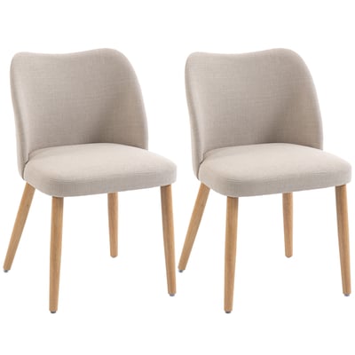 Chaise de salle à manger Lin (100 % HOMCOM