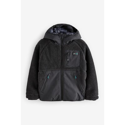 Manteau borg à capuche zippé NEXT