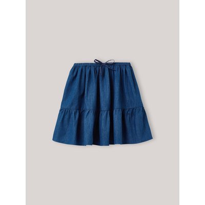 Jupe volantée en denim light CYRILLUS