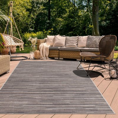 Tapis extérieur tissé kilim rectangle SUNSAU UN AMOUR DE TAPIS