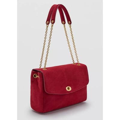Petit sac porté épaule en cuir avec chaîne MANGO