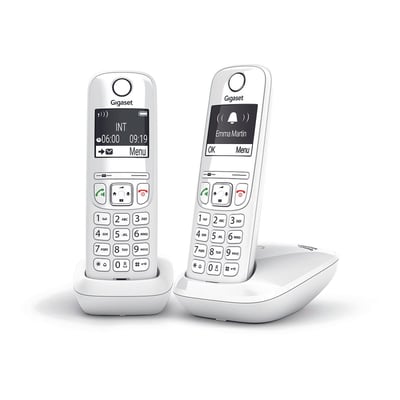 Téléphone sans fil AS690 Duo Blanc GIGASET