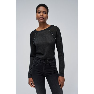 Pull noir brillant femme La Redoute