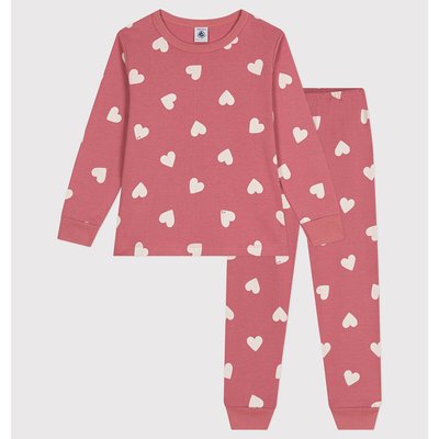 Pyjama 2 pièces long imprimé coeurs PETIT BATEAU