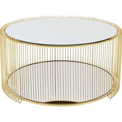 Table basse ronde double plateau, WIRE KARE DESIGN