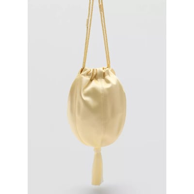 Sac à main en satin à franges MANGO