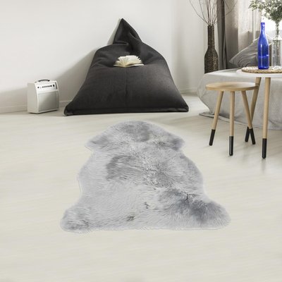 Tapis peau de mouton longs poils shaggy en laine UN AMOUR DE TAPIS