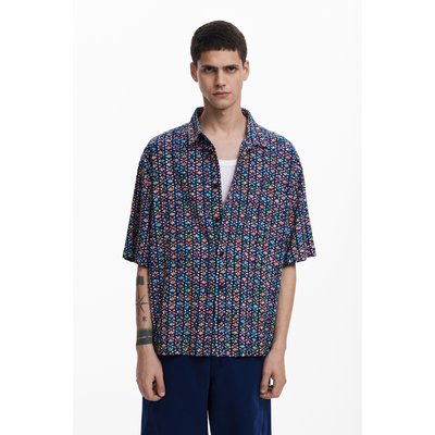 Chemise à manches courtes avec broderies ethniques DESIGUAL