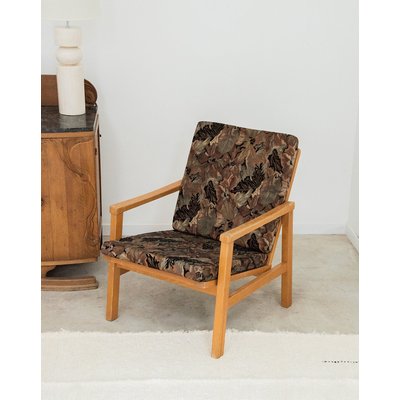 Fauteuil à motifs fleuris Jakob N°338 - Bon état DEBONGOUT