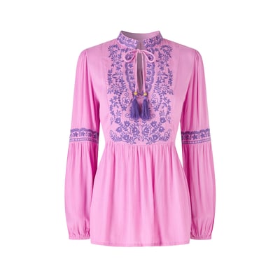 Blouse brodée à pompons remarquable JOE BROWNS