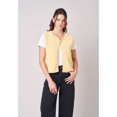 Gilet sans manches femme au toucher doux et texturé  OLERA DEELUXE