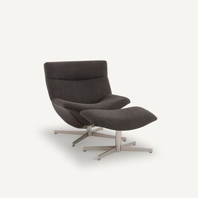 Fauteuil relax pivotant et son repose-pieds Wesley AM.PM