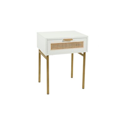 Table de Chevet Bois Elsa Blanc OSTARIA