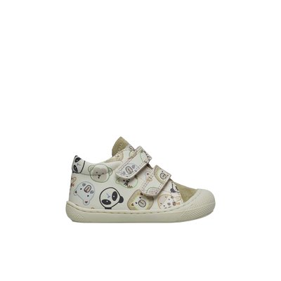Chaussures premiers pas en cuir avec imprimé animaux COCOON VL NATURINO