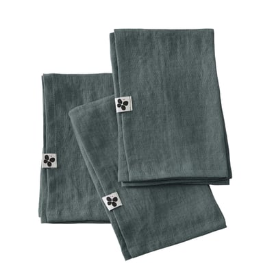 3 Serviettes de table en lin Soline EDEN