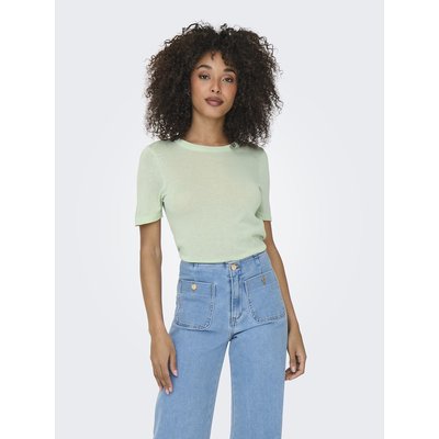 Camisola com gola redonda, mangas curtas ONLY