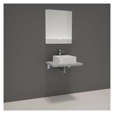 Meuble simple + vasque + miroir WILL MOB IN