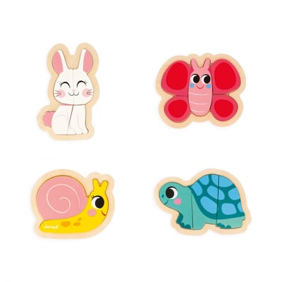 4 Puzzles Evolutifs - Jardin JANOD