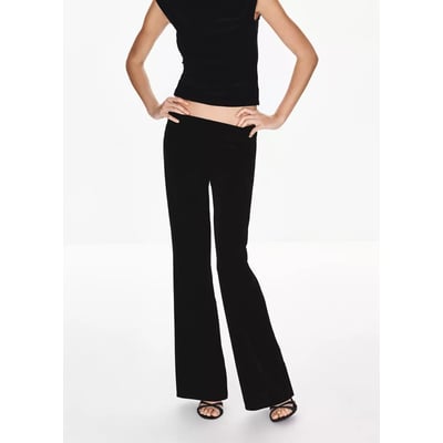 Pantalon flare velours MANGO