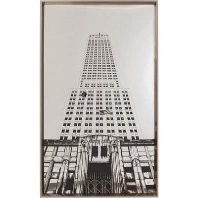 Tableau miroir Empire State 77x130cm KARE DESIGN