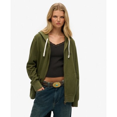 Sweat à capuche zippé oversize classique Essential SUPERDRY