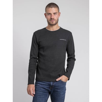 T-shirt Manches Longues Col Rond Texturé Jovictor RITCHIE