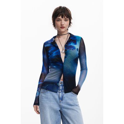T-shirt boutonné yeux DESIGUAL