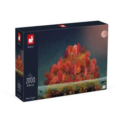 Puzzle Automne Rouge 2000 Pièces JANOD