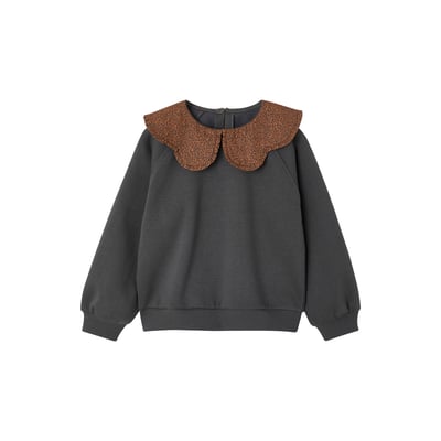 Sweat col claudine broderie anglaise VERTBAUDET