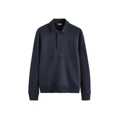 Sweat style rugby avec col polo NEXT