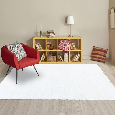 Tapis longs poils shaggy tissé motif uni UNI A UN AMOUR DE TAPIS