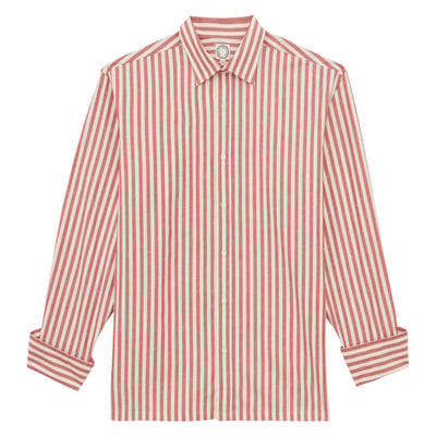 Chemise Nova en coton rouge INES DE LA FRESSANGE PARIS