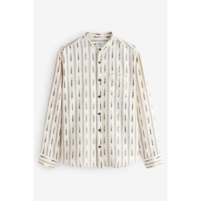 Chemise imprimée et col grand-père NEXT