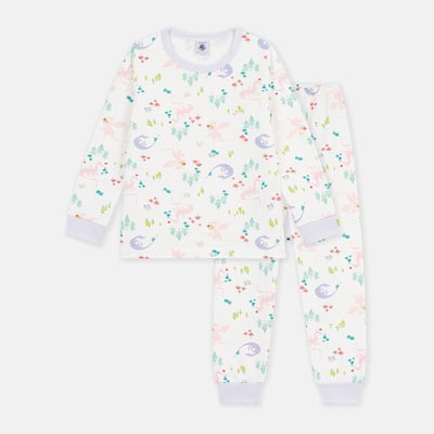 Pyjama en molleton, imprimé dinos PETIT BATEAU