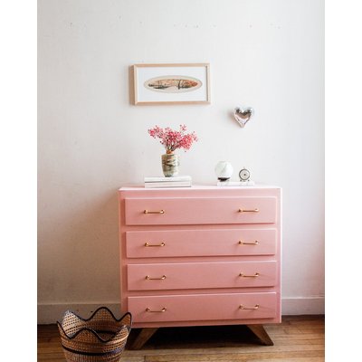 Commode rose Olga N°210 - Bon état DEBONGOUT