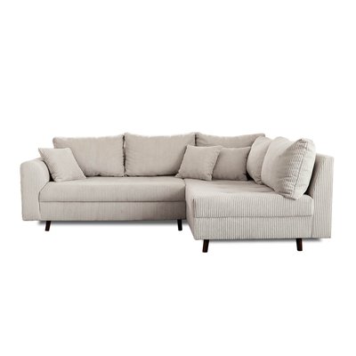 Canapé d'Angle droit 4 places + pouf places - RUNE LISA DESIGN