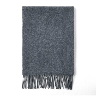 Echarpe Unie en laine - gris DRAEGER PARIS