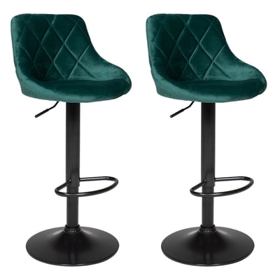 Lot de 2 tabourets de bar, ROBIN HAPPY GARDEN