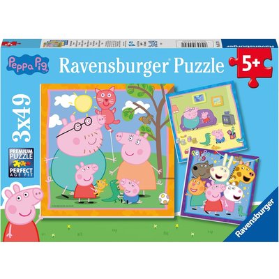 Puzzle Peppa Pig 3x49 pcs RAVENSBURGER