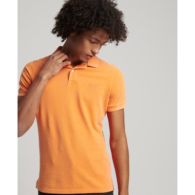 Polo en piqué délavé en coton biologique SUPERDRY