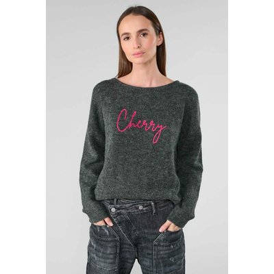 Embroidered Boat Neck Jumper LE TEMPS DES CERISES