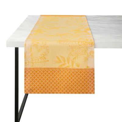Chemin de table en Coton, JARDIN D'EDEN LE JACQUARD FRANCAIS