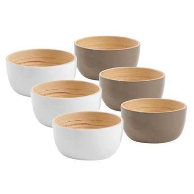 Corbeille en bambou laqué (Lot de 6) AUBRY GASPARD