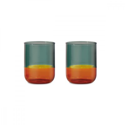 Lot de 2 verres bicolores REMEMBER