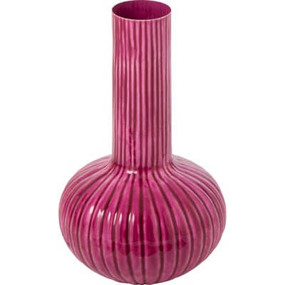 Vase en métal strié RECOLLECTION