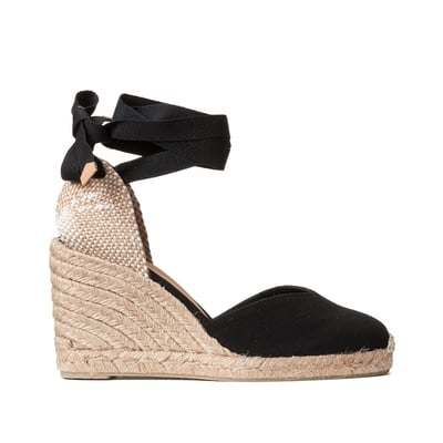 Espadrilles met sleehak, in stof Chiara CASTANER