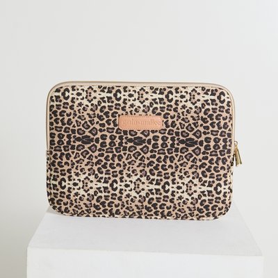 Pochette ordinateur motif léopard GRAIN DE MALICE