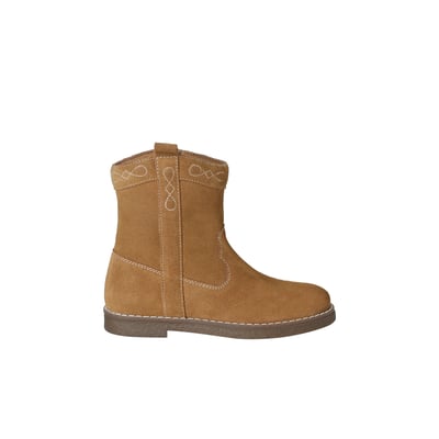 Boots cuir zippées VERTBAUDET