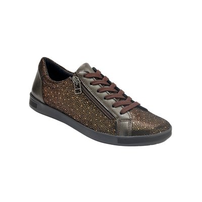 Baskets zippées cuir semelle amovible PEDICONFORT