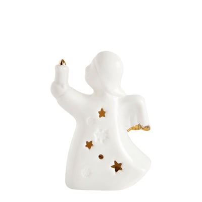 Ange décoratif avec bougie LED petit modèle MATHILDE M